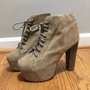 Jeffrey Campbell Lita lace-up platform booties